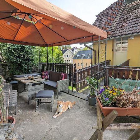 Waldblickwohnung Mit Schoener Terrasse Und Kamin Sebnitz Luaran gambar
