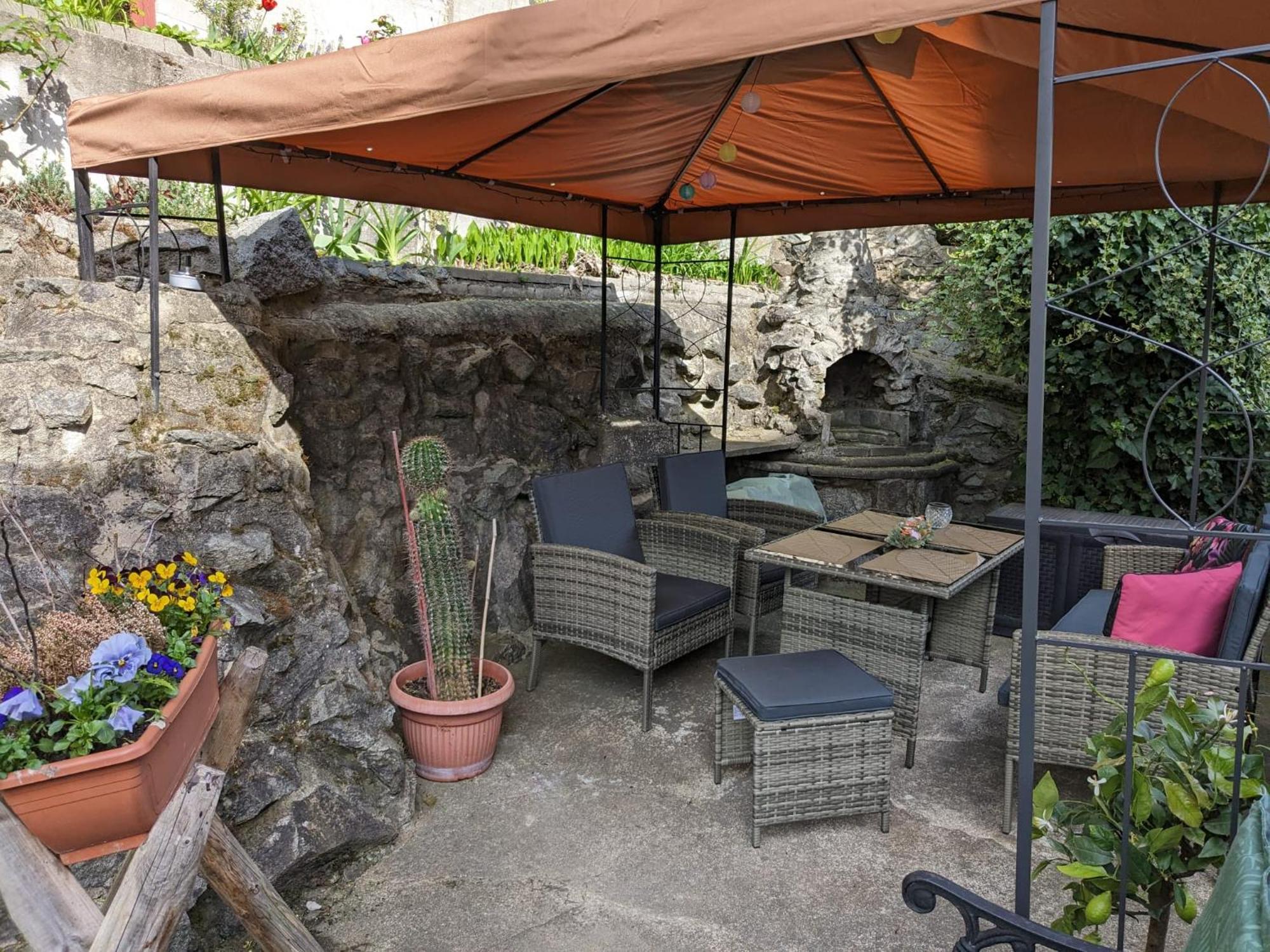 Waldblickwohnung Mit Schoener Terrasse Und Kamin Sebnitz Luaran gambar